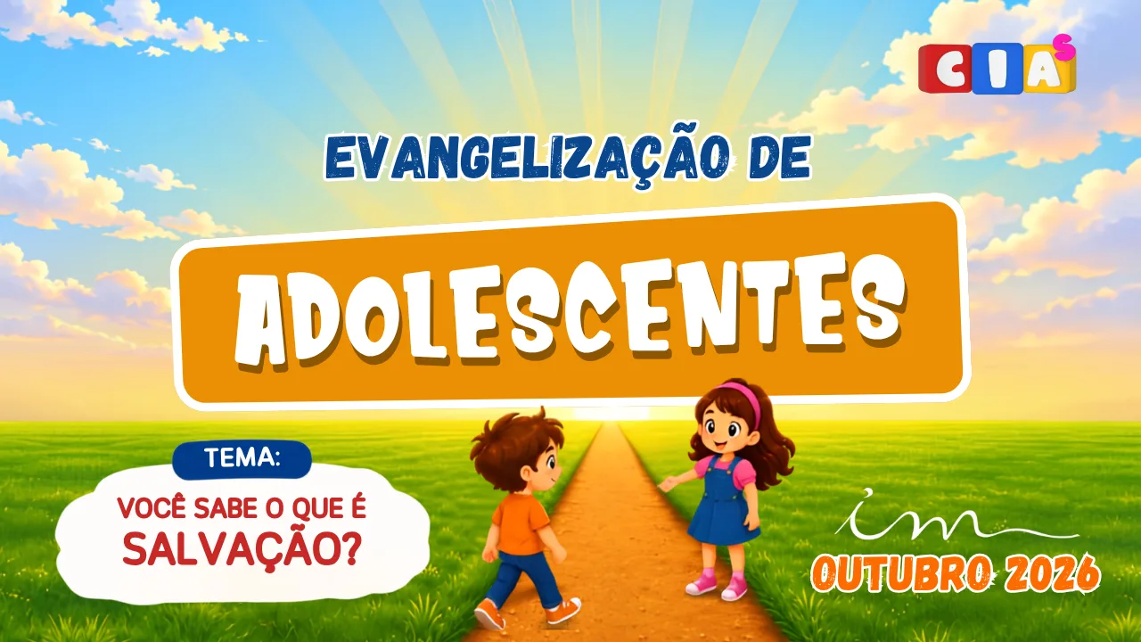 Arte da evangelização da classe de adolescentes, de 11 a 15 anos