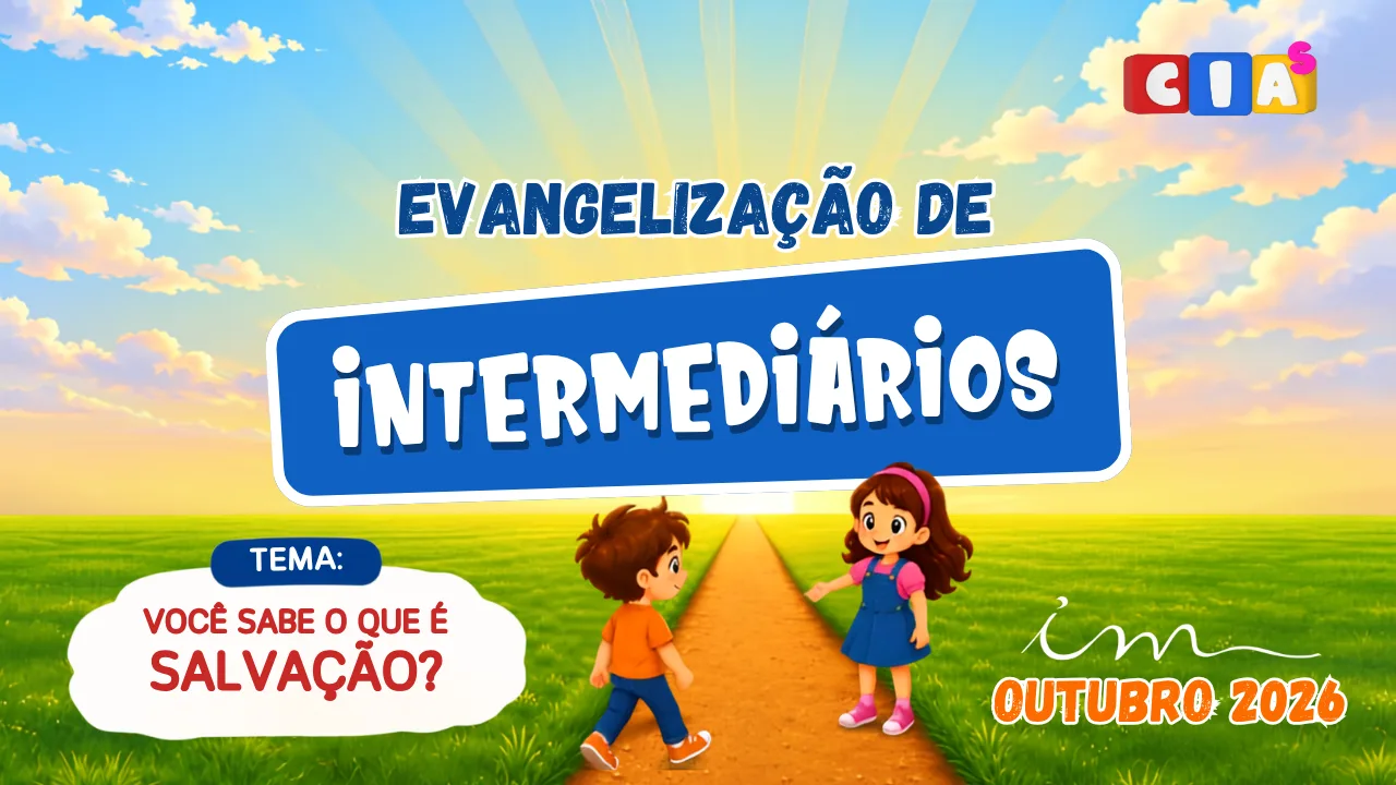 Arte da evangelização da classe de intermediários, de 7 a 11 anos